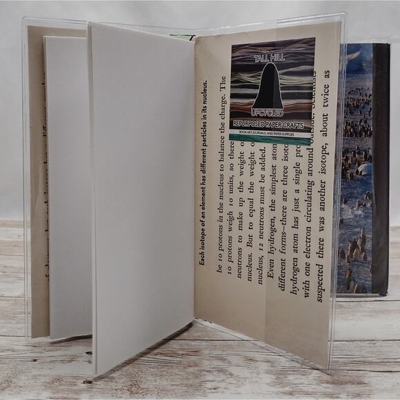 Penguin Themed Small Travel Journals with Slip Covers, Handmade Small Notebook - Picture 5 of 5